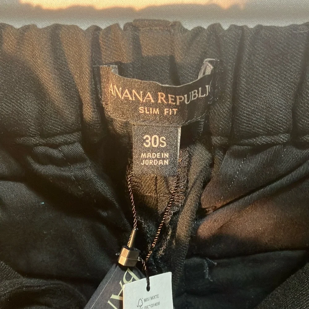 Banana Republic Black Dress Pants Streamlined Silhouette